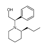 1-(β-苯基-2-丙基哌啶基)乙醇 结构式