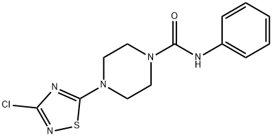 4-(3-氯-1,2,4-噻二唑-5-基)-N-苯基-1-哌嗪甲酰胺 结构式