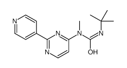 Urea, N'-(1,1-dimethylethyl)-N-methyl-N-[2-(4-pyridinyl)-4-pyrimidinyl]- 结构式