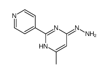Pyrimidine, 4-hydrazinyl-6-methyl-2-(4-pyridinyl)- 结构式