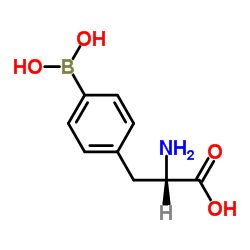4-硼-L-苯丙氨酸 结构式