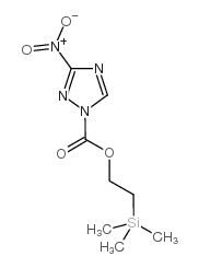 3-硝基-1H-1,2,4-三唑-1-甲酸2-(三甲基硅基)乙酯 结构式