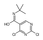2,4-二氯嘧啶-5-羧酸叔丁酰胺 结构式