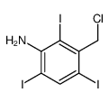 3-(氯甲基)-2,4,6-三碘苯胺 结构式