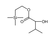 Butanoic acid, 2-hydroxy-3-methyl-, 2-(trimethylsilyl)ethyl ester, (2S)- 结构式