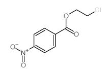 4-硝基苯甲酸-2-氯乙酯 结构式