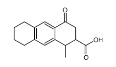 2-Anthracenecarboxylic acid, 1,2,3,4,5,6,7,8-octahydro-1-methyl-4-oxo- 结构式