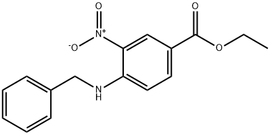 4-(苄氨基)-3-硝基苯甲酸乙酯 结构式