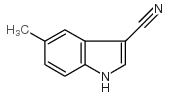 3-氰基-5-甲基吲哚 结构式