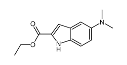 5-(二甲氨基)-1H-吲哚-2-羧酸乙酯 结构式
