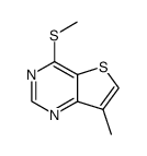 7-甲基-4-(甲硫基)噻吩并[3,2-d]嘧啶 结构式