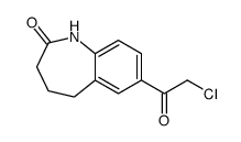 7-(2-氯乙酰基)-1,3,4,5-四氢-2H-1-苯并氮杂卓-2-酮 结构式