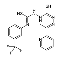Carbonothioic dihydrazide, 2-[1-(2-pyridinyl)ethylidene]-2'-[thioxo[[3-(trifluoromethyl)phenyl]amino]methyl]- (9CI) 结构式