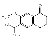 6-异丙基-7-甲氧基-1-四氢萘酮 结构式