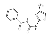 Benzamide,N-[[(4-methyl-2-thiazolyl)amino]thioxomethyl]- 结构式