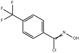 (Z)-N-羟基-4-(三氟甲基)苯并亚胺酰氯 结构式