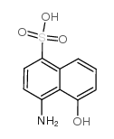 1-氨基-8-萘酚-4-磺酸 结构式