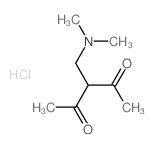3-二甲氨基甲基-2,4-戊二酮盐酸盐 结构式