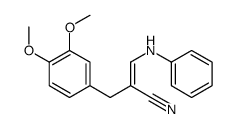 3-anilino-2-veratrylacrylonitrile 结构式