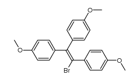 Benzene, 1,1',1''-(1-bromo-1-ethenyl-2-ylidene)tris[4-methoxy- 结构式