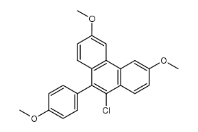 9-氯-3,6-二甲氧基-10-(4-甲氧基苯基)菲 结构式