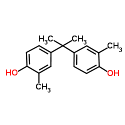 4,4'-(1-甲基亚乙基)双(2-甲基苯酚) 结构式