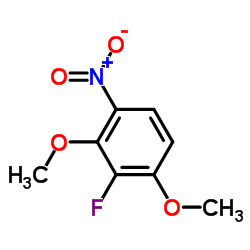 2-氟-1,3-二甲氧基-4-硝基苯 结构式