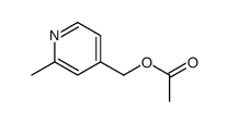 2-甲基-4-吡啶甲醇-4-乙酸酯 结构式