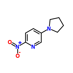 2-硝基-5-(吡咯烷-1-基)吡啶 结构式