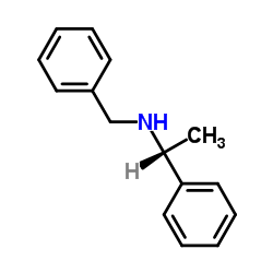 (R)-(+)-N-苄基-1-苯乙胺 结构式