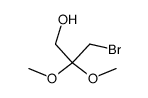 3-溴-2,2-二甲氧基-1-丙醇 结构式
