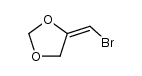4-溴亚甲基-1,3-二氧戊环 结构式