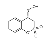 (4E)-N-hydroxy-1,2-benzoxathiin-4(3H)-imine 2,2-dioxide 结构式