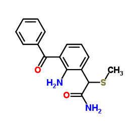 2-氨基-3-苯甲酰基-alpha-(甲硫基)苯乙酰胺 结构式