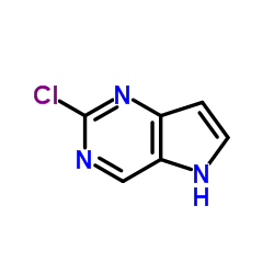 2-氯-5H-吡咯并[3,2-d]嘧啶 结构式