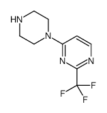 4-哌嗪-1-基-2-(三氟甲基)嘧啶 结构式