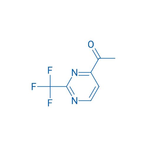 1-(2-(三氟甲基)-嘧啶-4-基)-乙酮 结构式