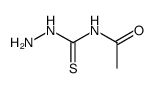 N-(肼基硫代甲酰基)乙酰胺 结构式