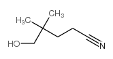 4,4-二甲基-5-羟基戊腈 结构式