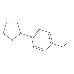 2-(4-甲氧基苯基)-1-甲基吡咯烷 结构式