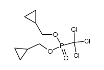 三氯甲基膦酸二(环丙基甲基)酯 结构式