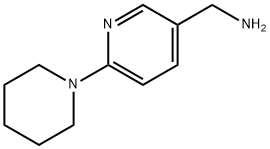 [6-(哌啶-1-基)吡啶-3-基]甲胺 结构式