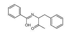 Benzamide, N-[2-oxo-1-(phenylmethyl)propyl]- 结构式