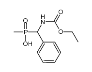 Carbamic acid, N-[(hydroxymethylphosphinyl)phenylmethyl]-, C-ethyl ester 结构式