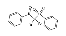 2,2-二溴-1-苯基-2-(苯磺酰基)乙酮 结构式