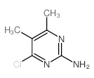 4-氯-5,6-二甲基嘧啶-2-胺 结构式