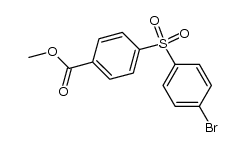 4-[(4-溴苯基)磺酰基]苯甲酸甲酯 结构式