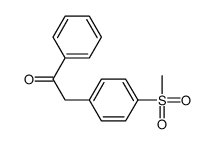 2-(4-甲磺酰基苯基)-1-苯基乙酮 结构式
