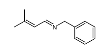 Benzenemethanamine, N-(3-methyl-2-buten-1-ylidene)- 结构式