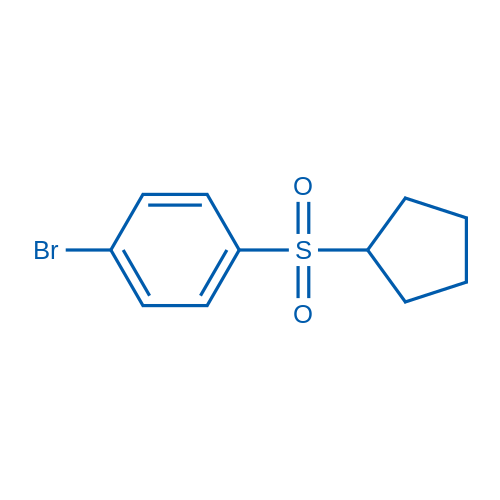 1-溴-4-(环戊烷磺酰基)苯 结构式